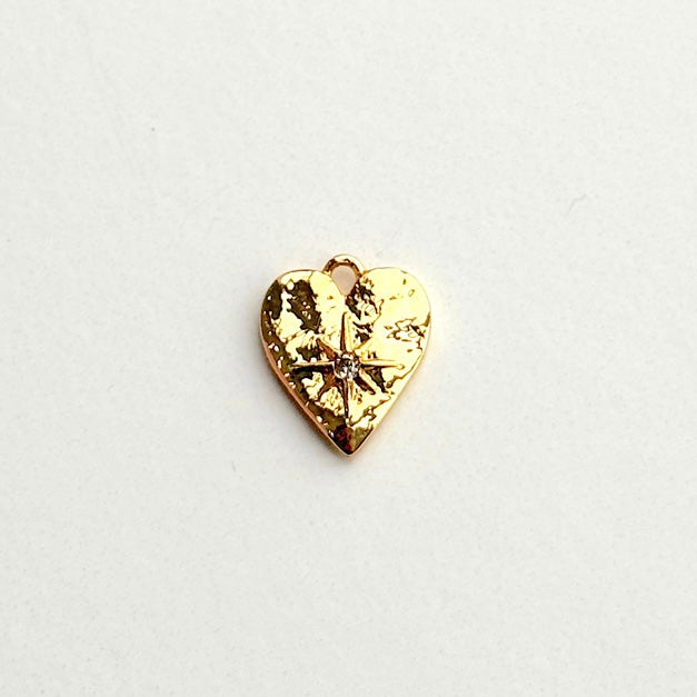 Celestial Heart Gold Charm