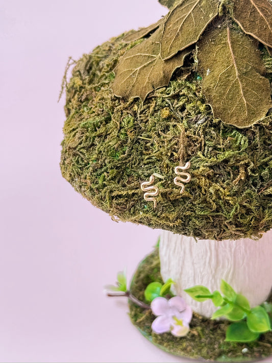 Tiny Snake Studs (Gold + Silver)