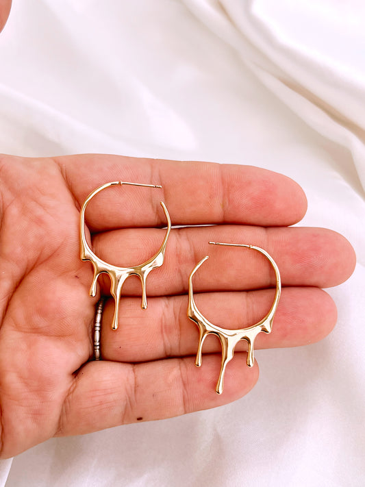 Honey Drip Hoops (Gold + Silver)