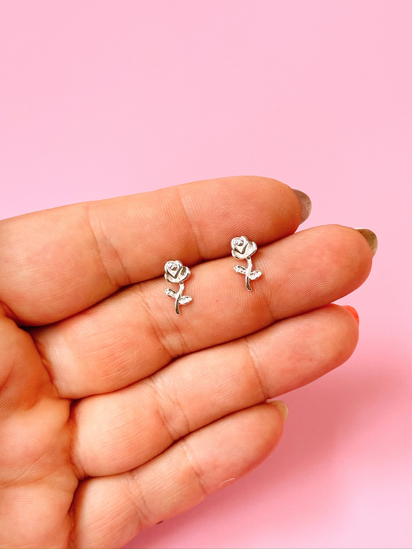 Rosey Studs (Gold + Silver)