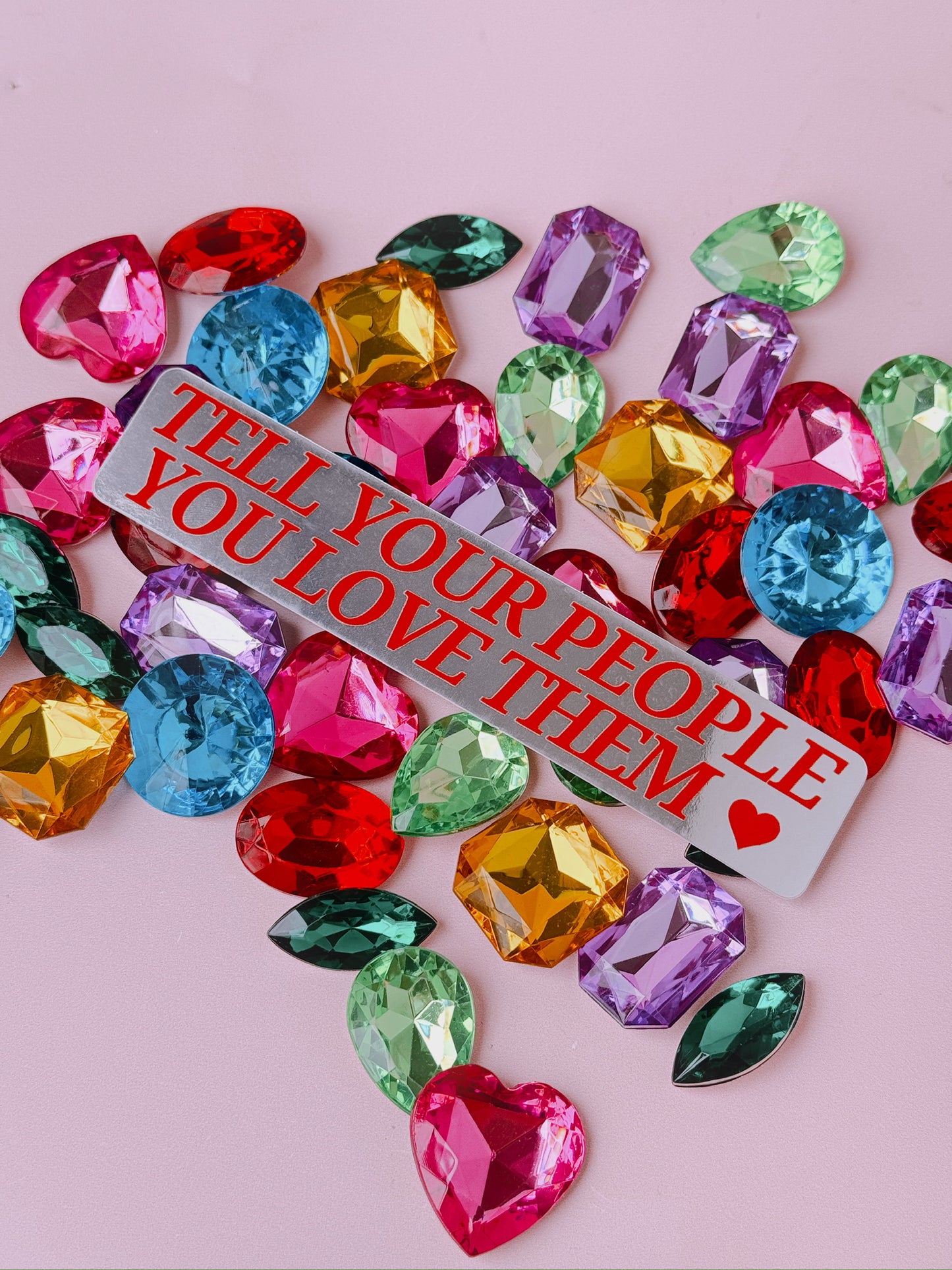 Tell Your People You Love Them Mirror Sticker