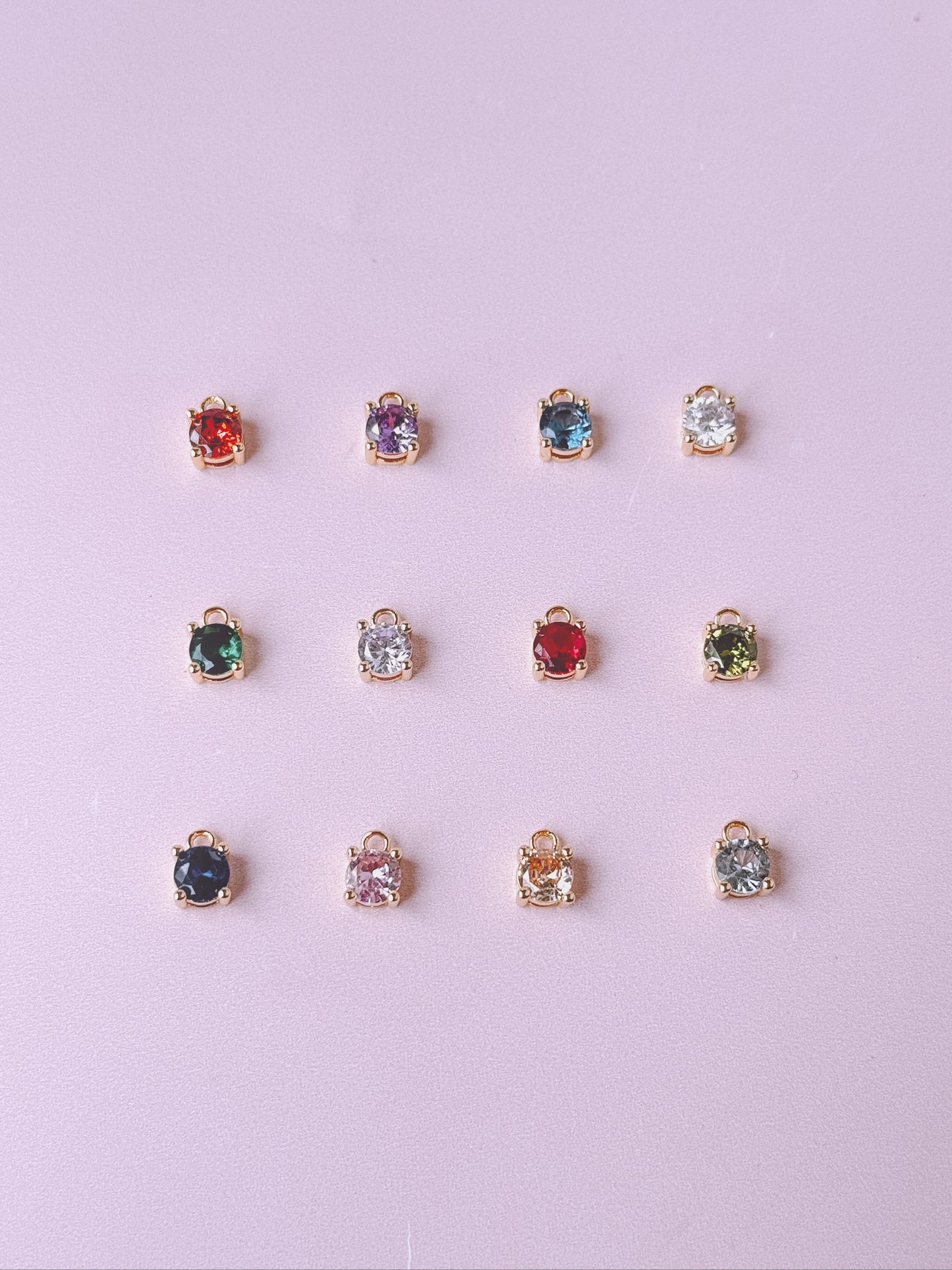 Birthstone Gold Charms