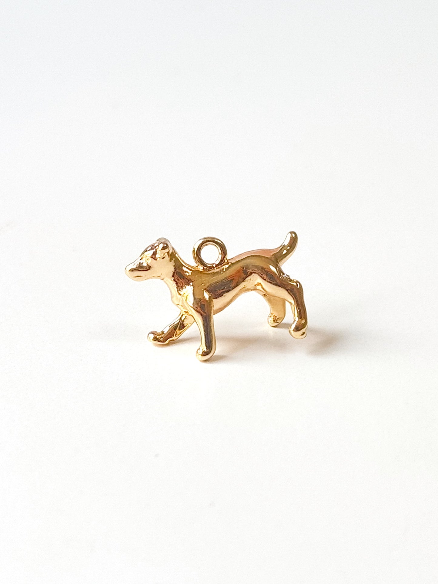 Gold Dog Charm