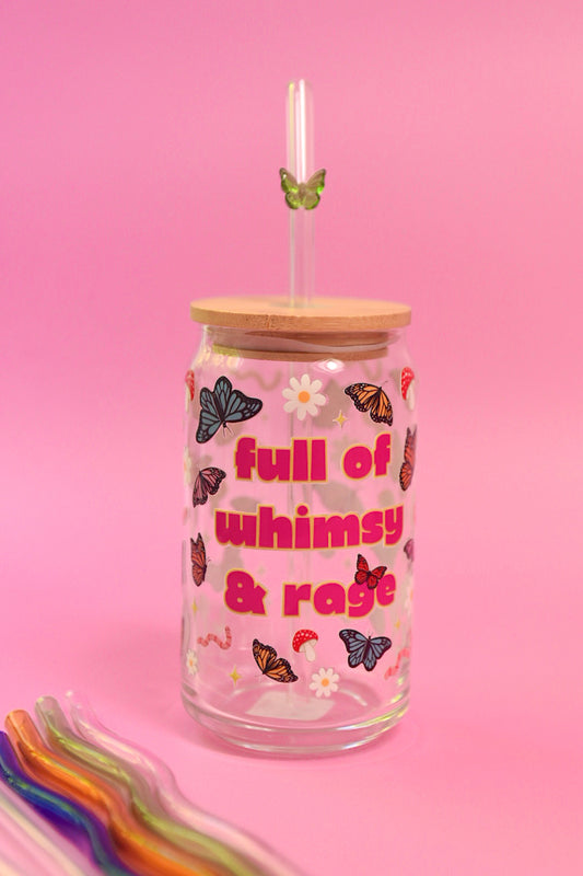 Whimsy & Rage Glass Cup