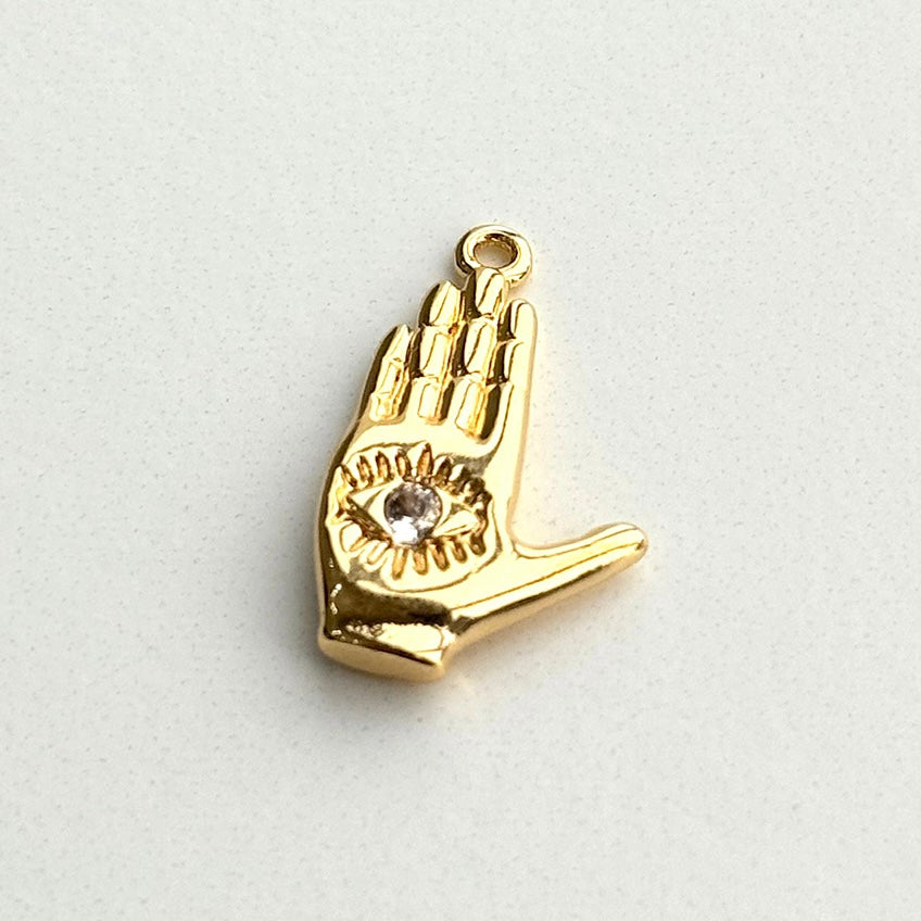 Palm Reader Gold Charm