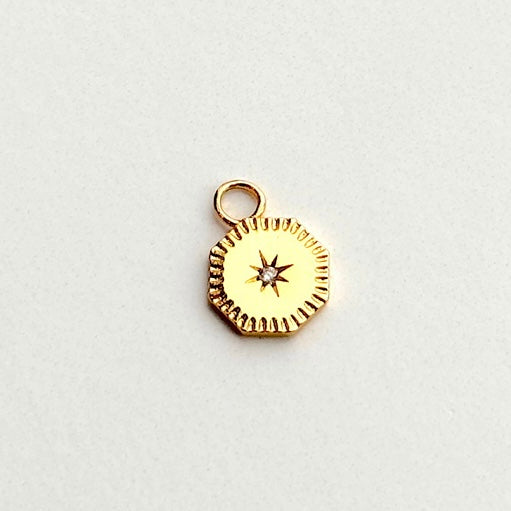 Celestial Sparkle Gold Charm