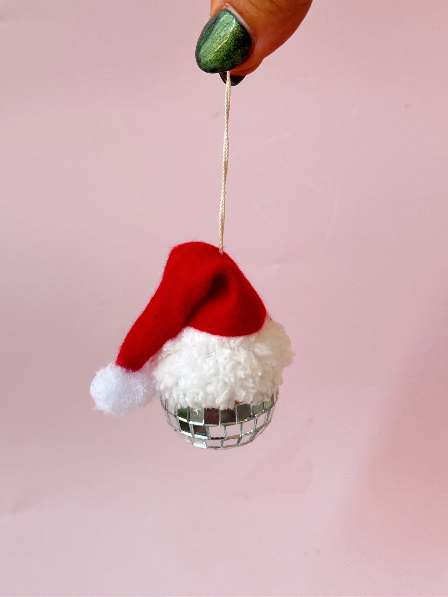 Disco Santa Hat Ornament
