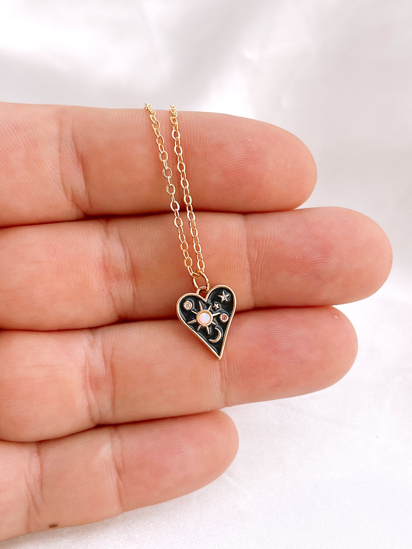 Deep Space Gold-Plated Pendant Necklace