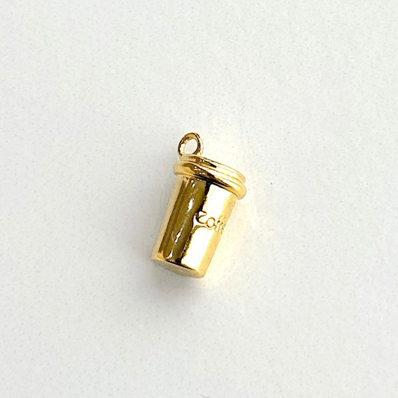 Coffee Cup Charm (Gold + Silver)