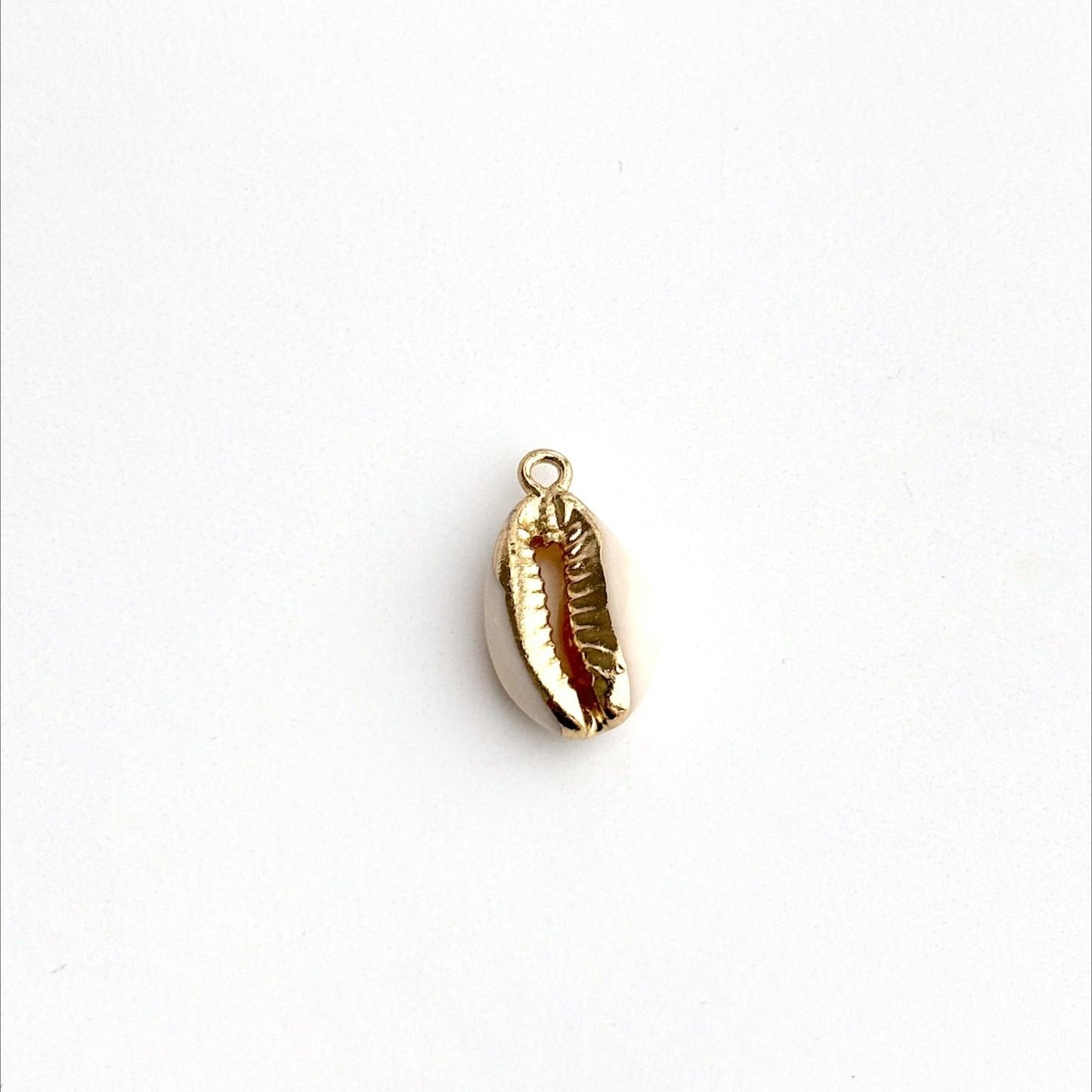Natural Shell with Gold Charm