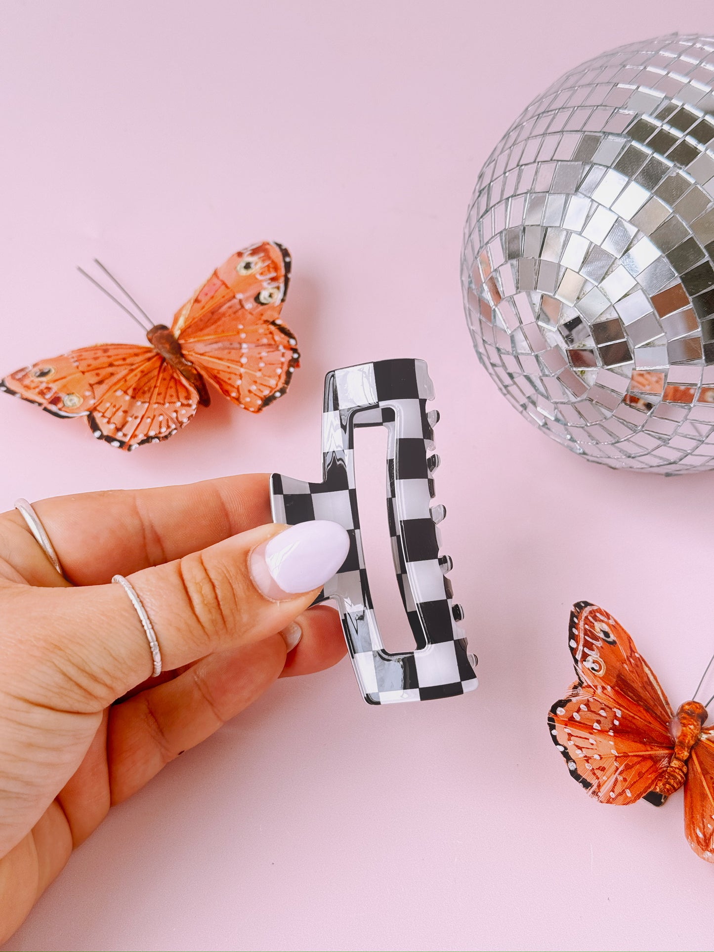 Sk8er Boy Checkered Hair Claw Clip
