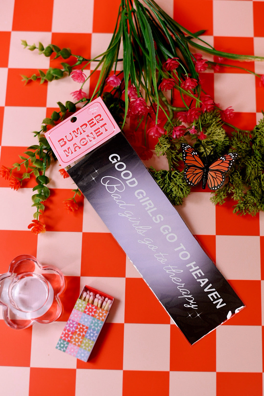 Good Girls/Bad Girls Go To Therapy Car Bumper Magnet