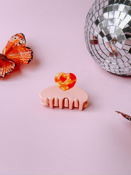 Mini Sweetheart Hair Claw Clip
