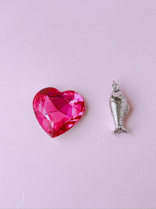 Sardine Fish Charm (Gold + Silver)