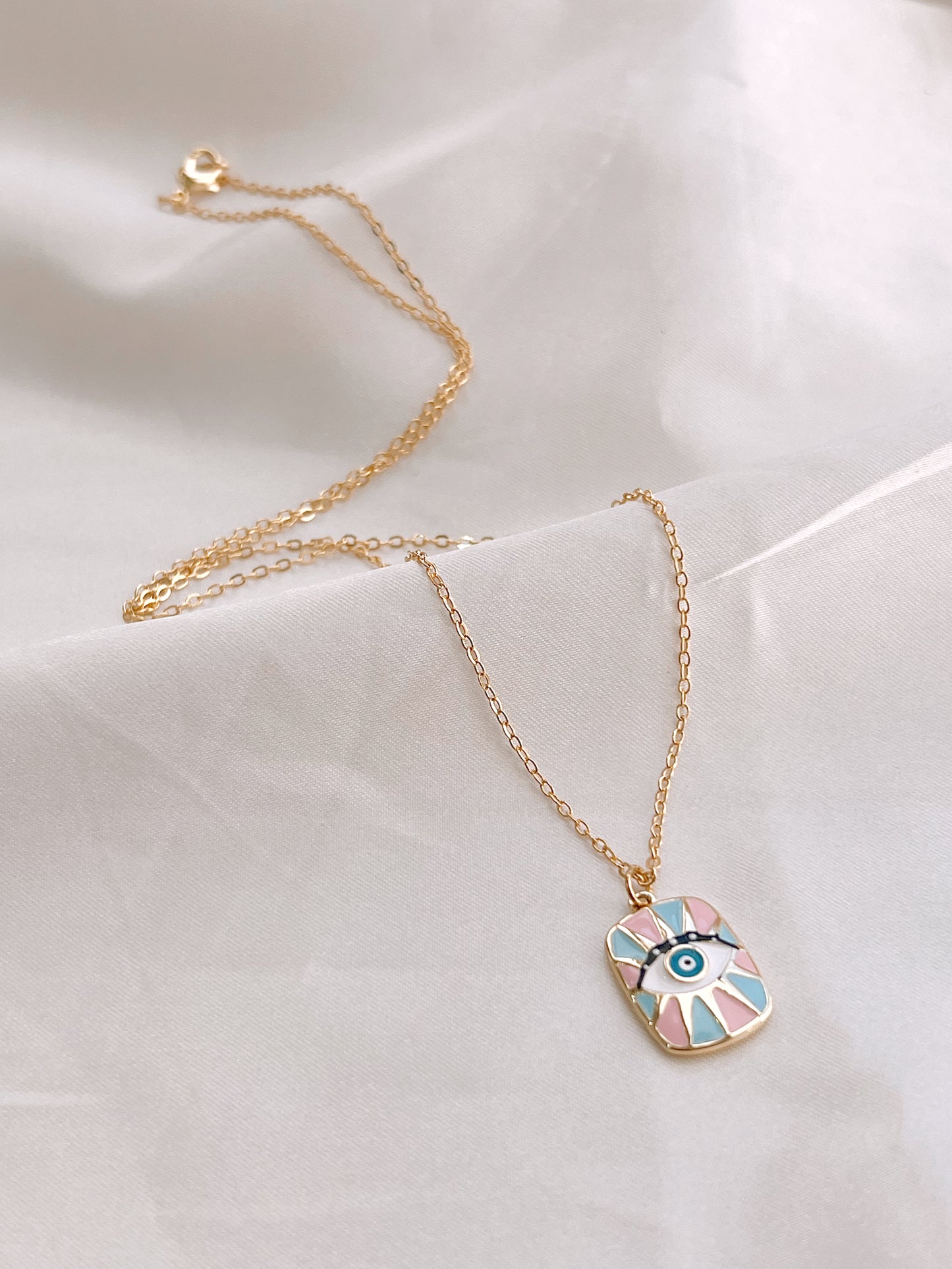 Don't Look Evil Eye Gold-Filled Necklace