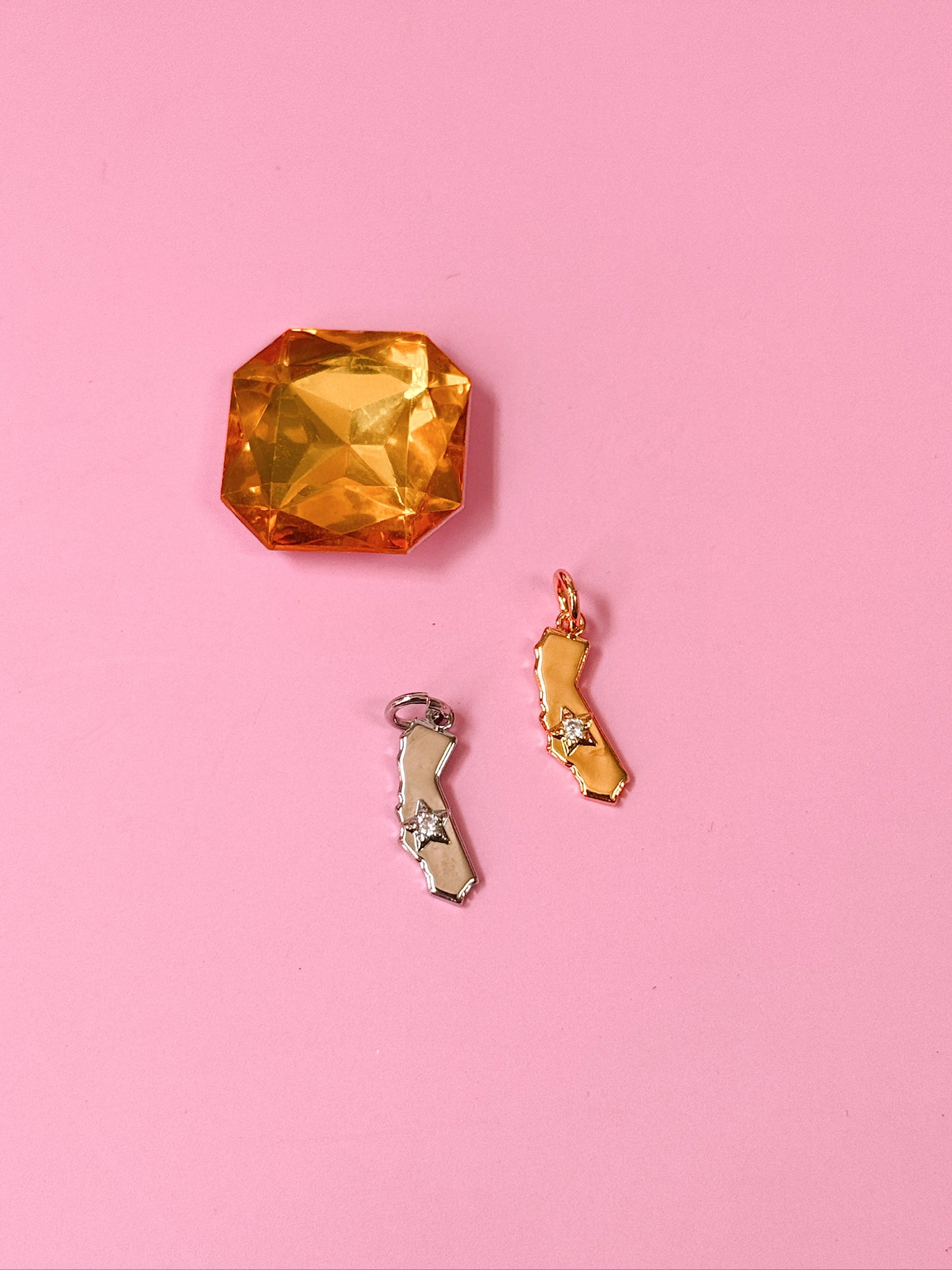 California State Charm (Gold + Silver)