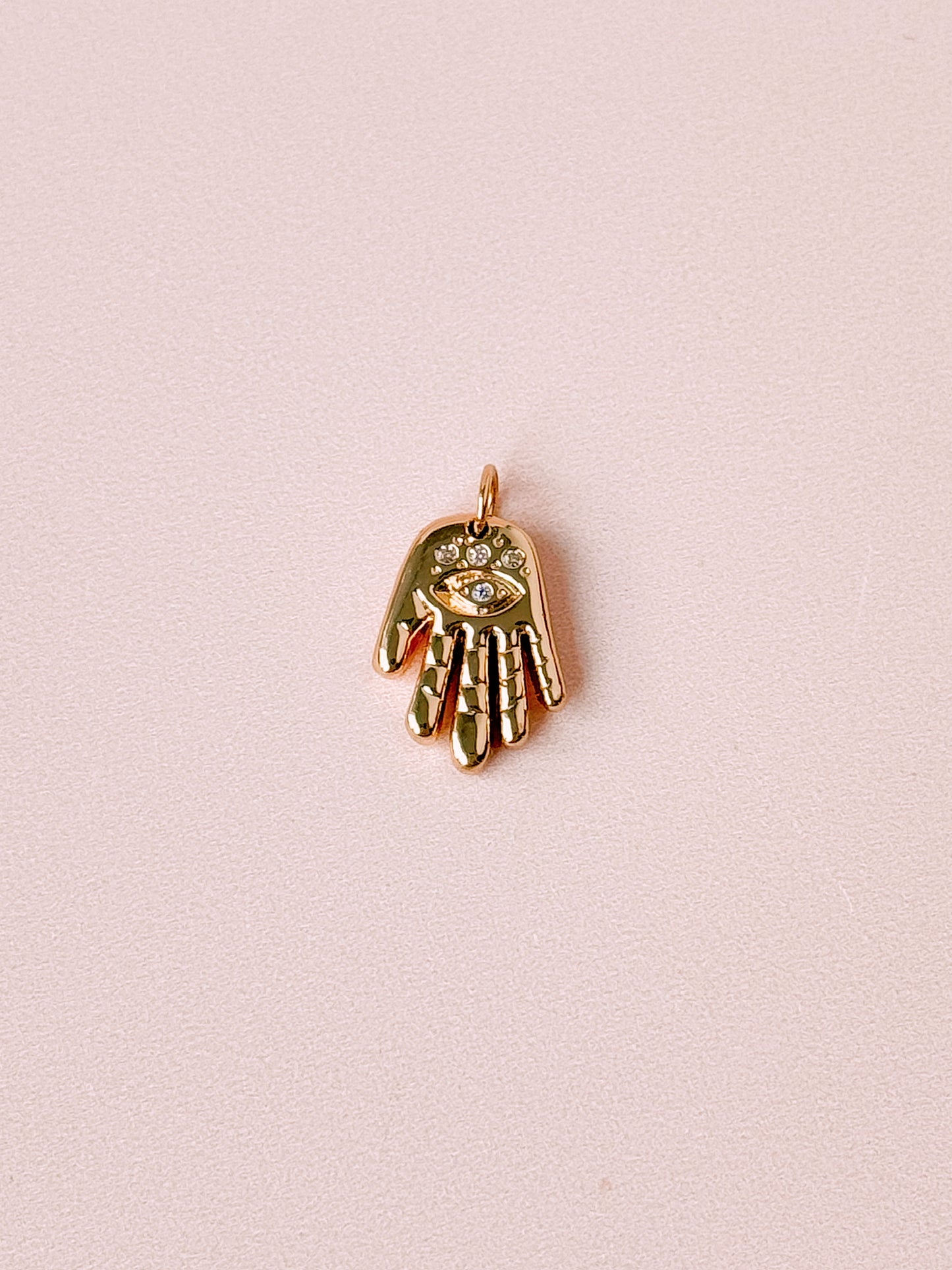 Eye of Palm Gold Charm