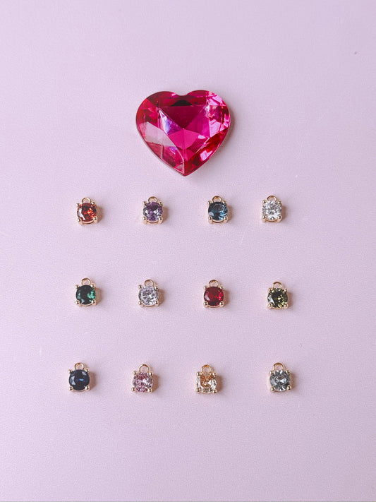 Birthstone Charms (Gold + Silver)