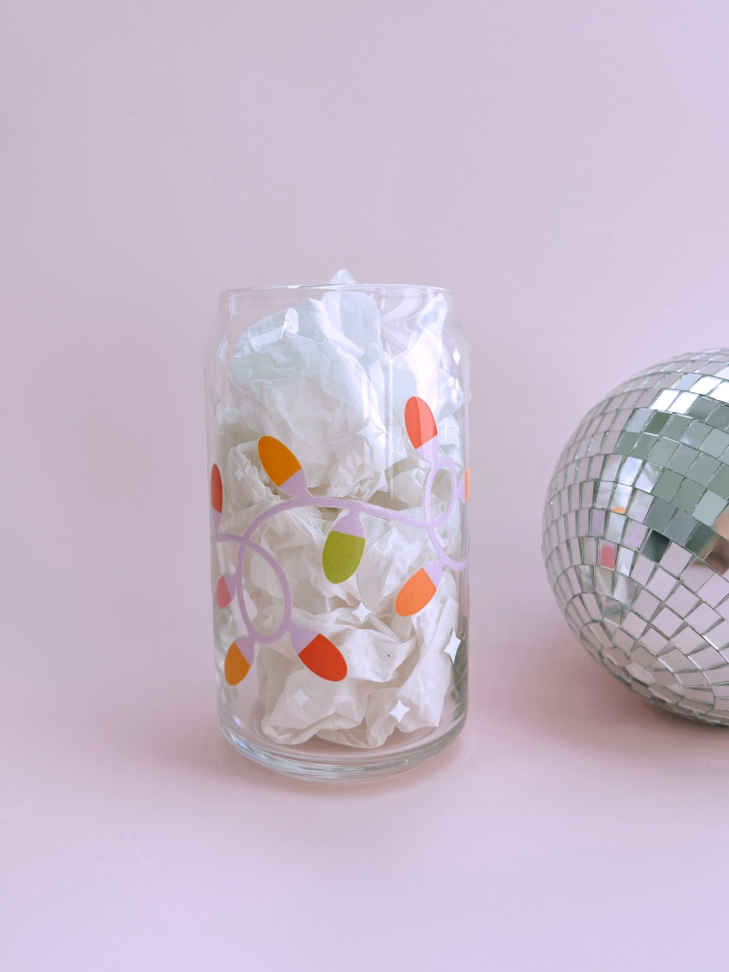 String of Lights Glass Cup