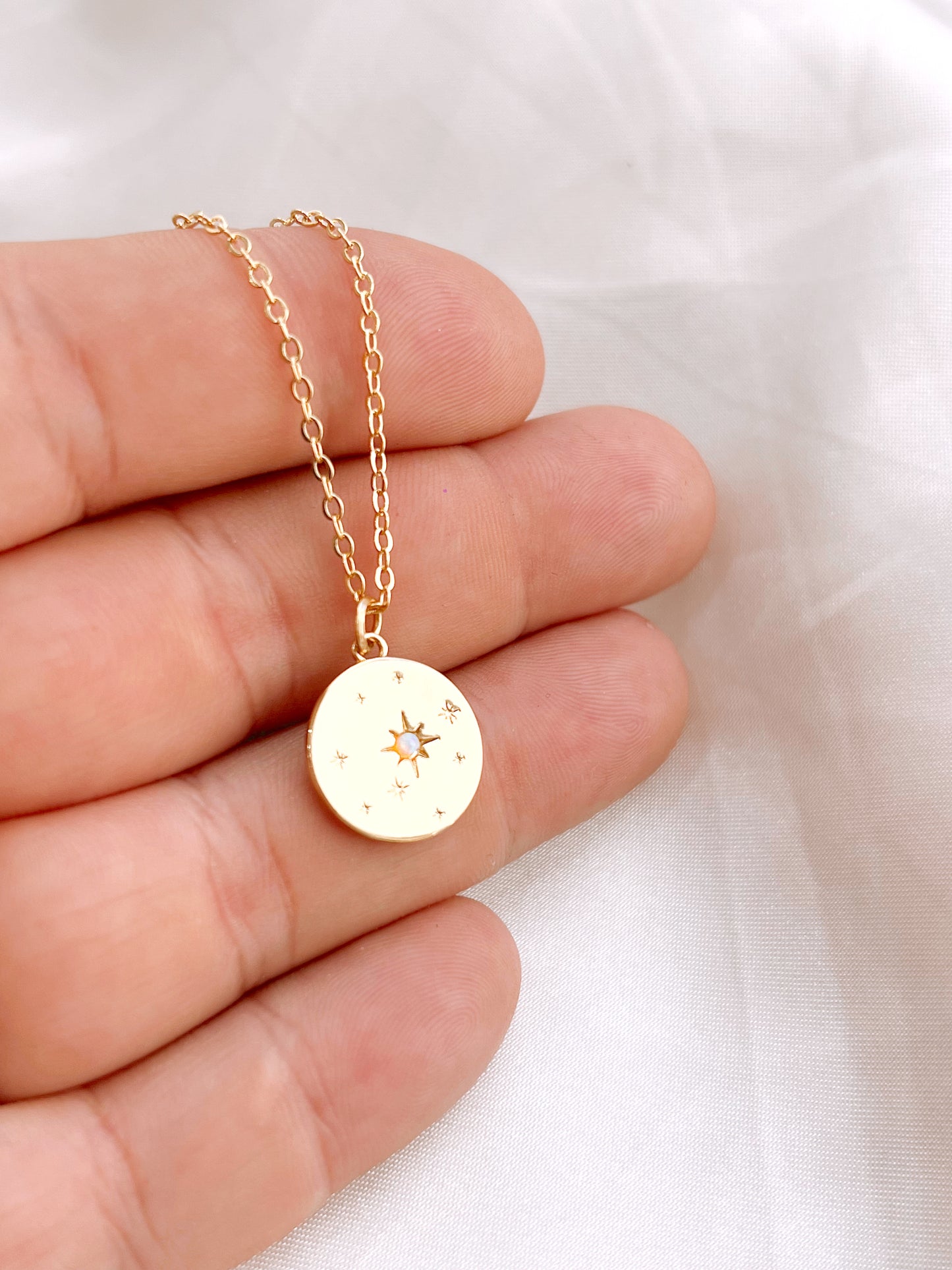North Star Gold-Plated Pendant Necklace