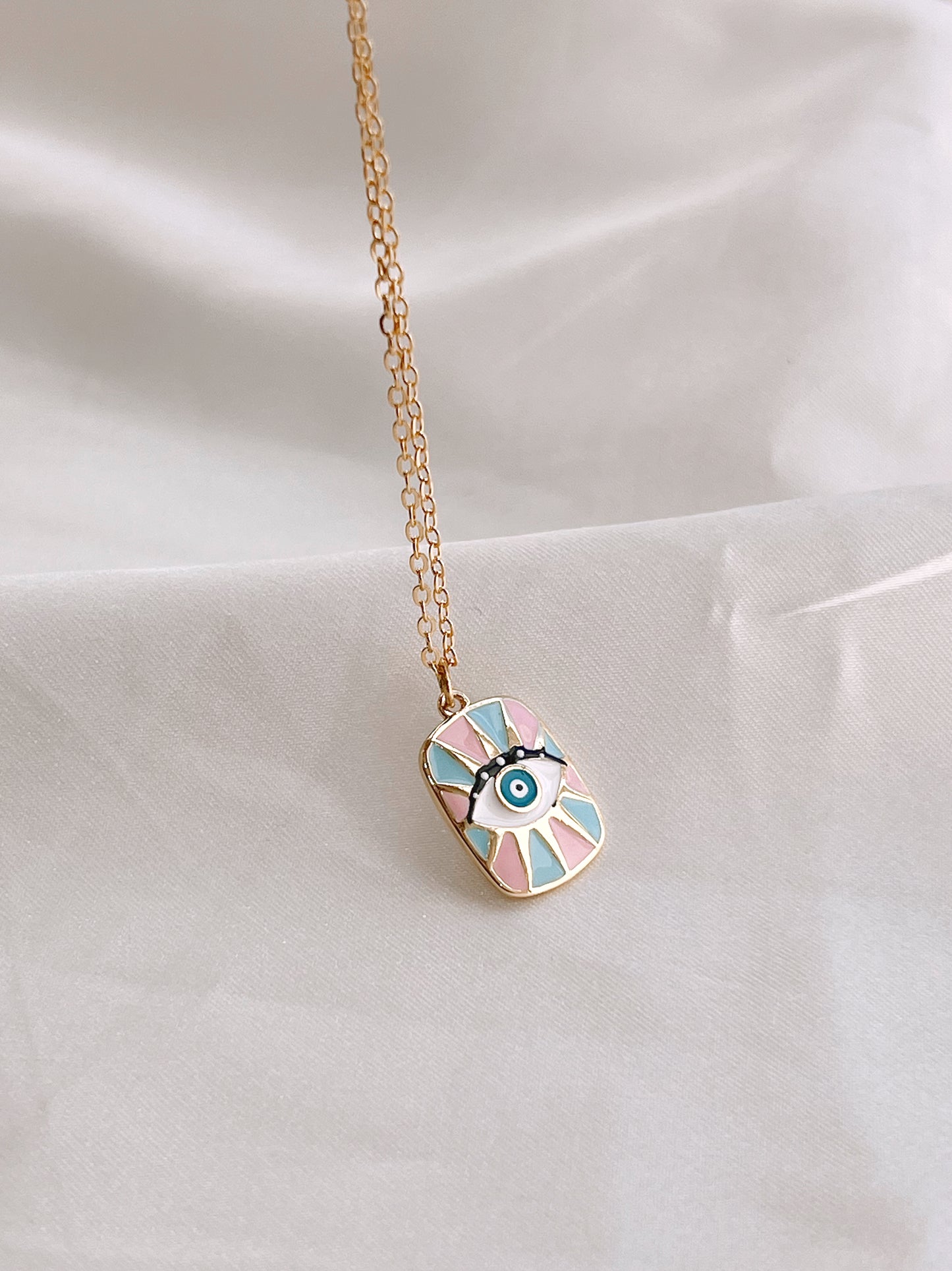 Don't Look Evil Eye Gold-Filled Necklace