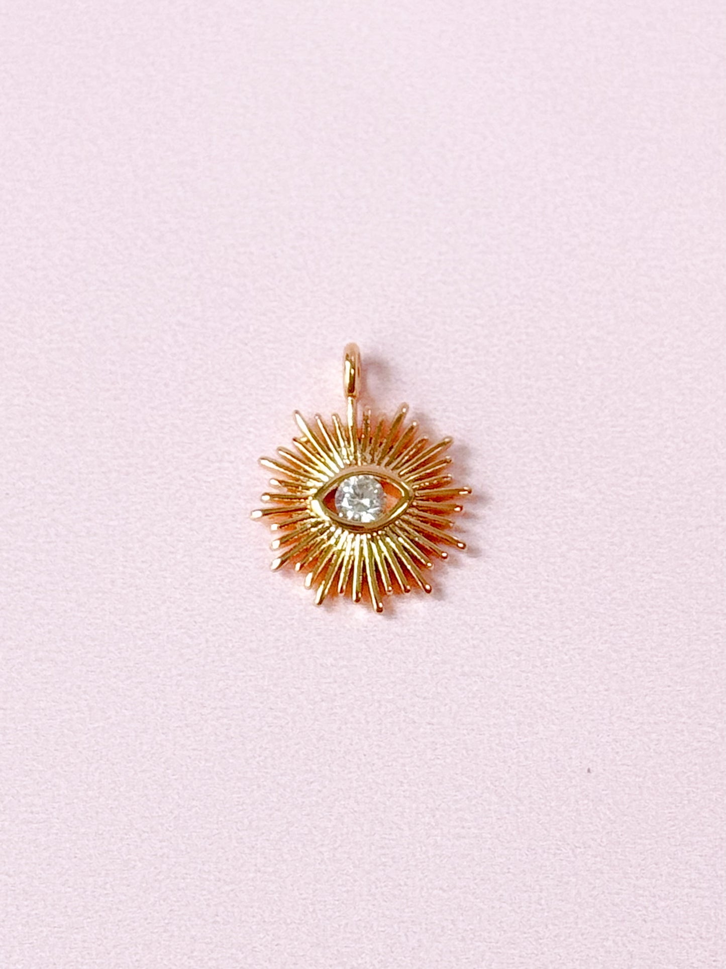 Morning Light Gold Sun Charm