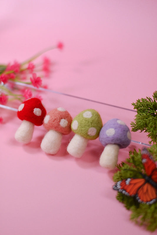 Felt Mushroom Car Vent Clip
