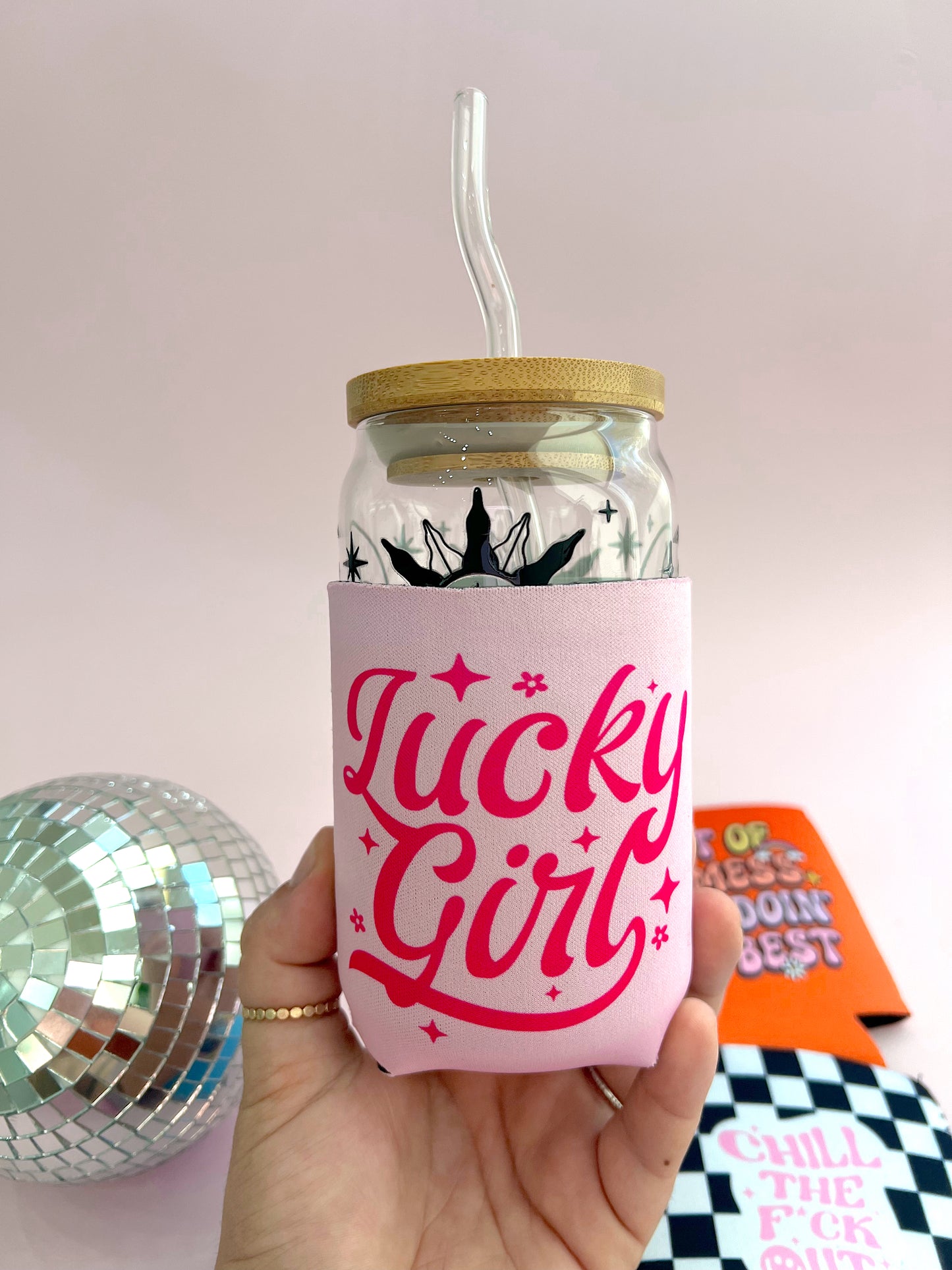 Lucky Girl Can Koozie