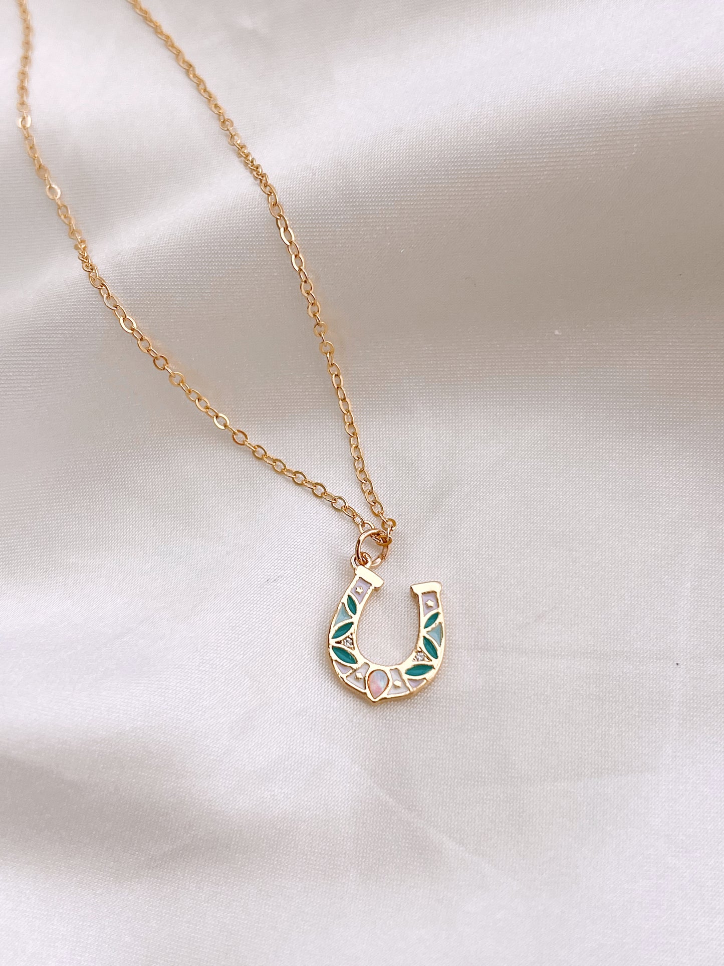 I'm Lucky Gold-Plated Pendant Necklace