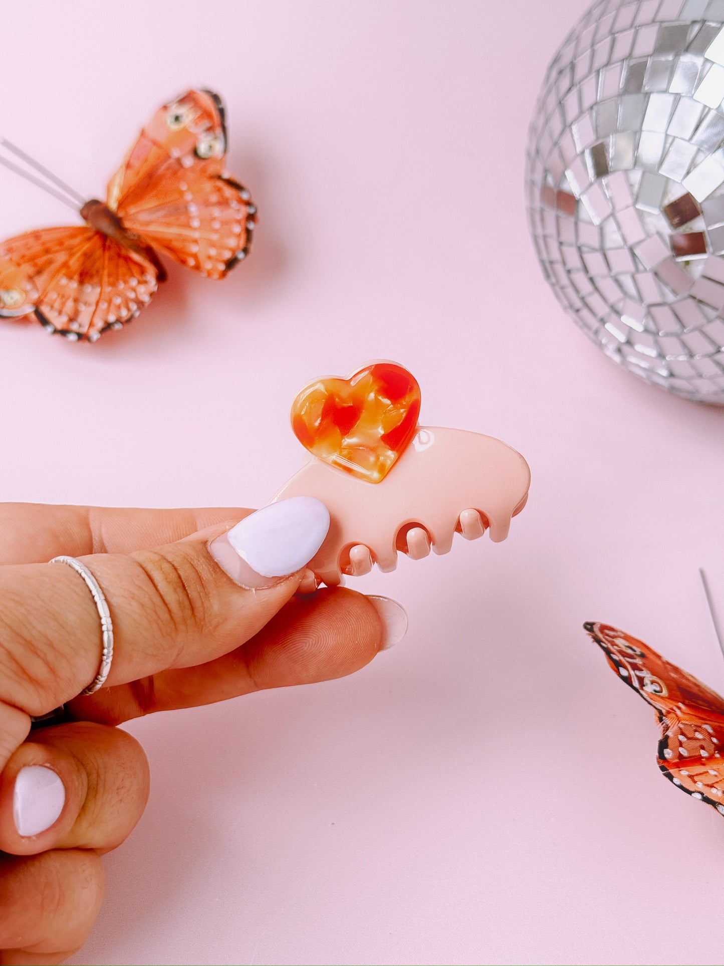Mini Sweetheart Hair Claw Clip