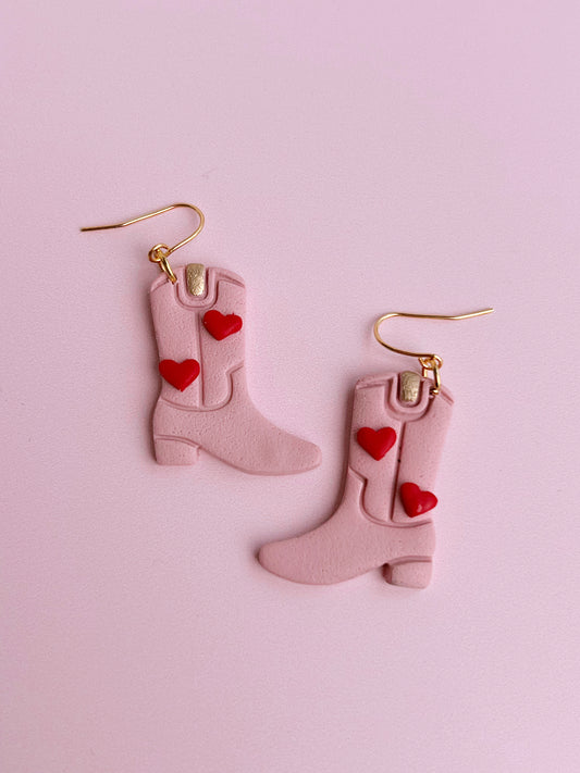 Lover Boots Polymer Clay Earrings