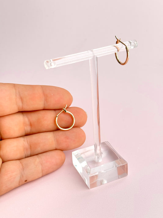 Simple Little Hoops (Gold + Silver)