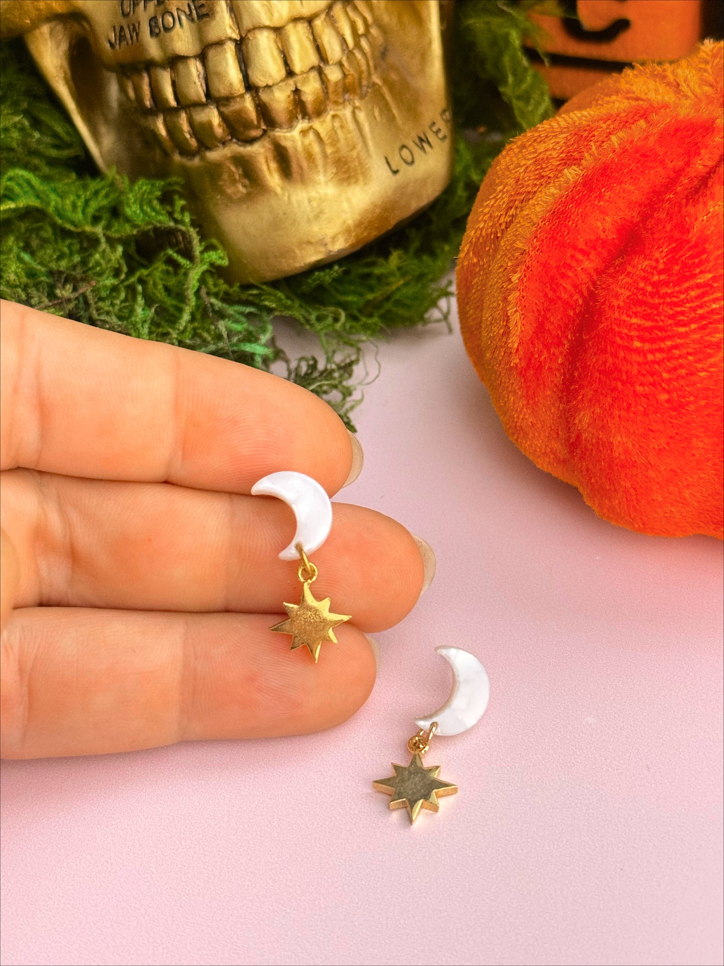 Lunar Eclipse Stud Dangles