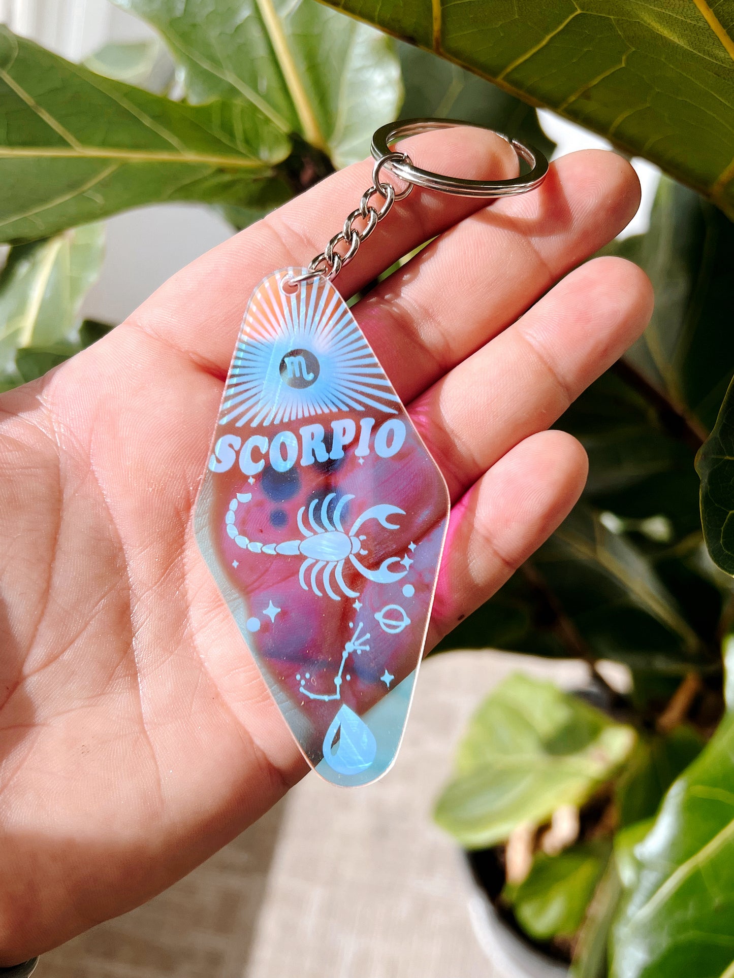 Zodiac Sign Keychain