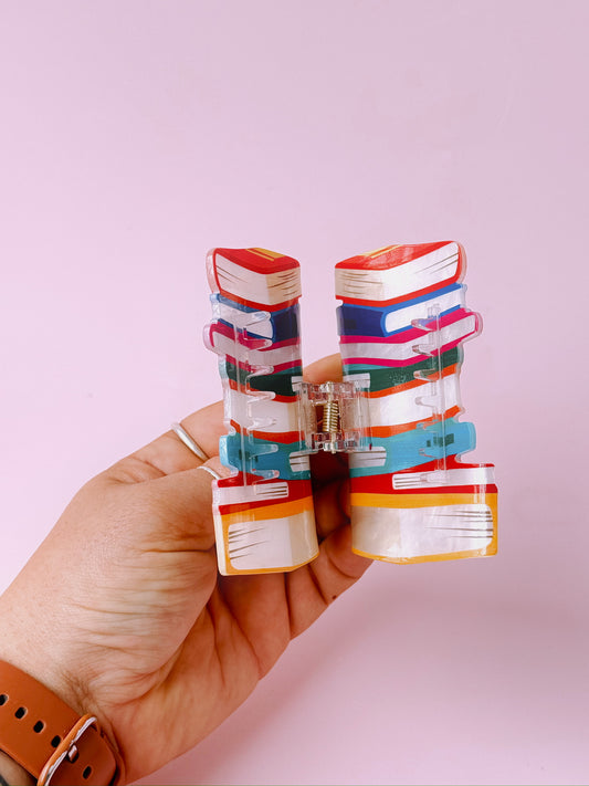 Bookish Hair Claw Clip