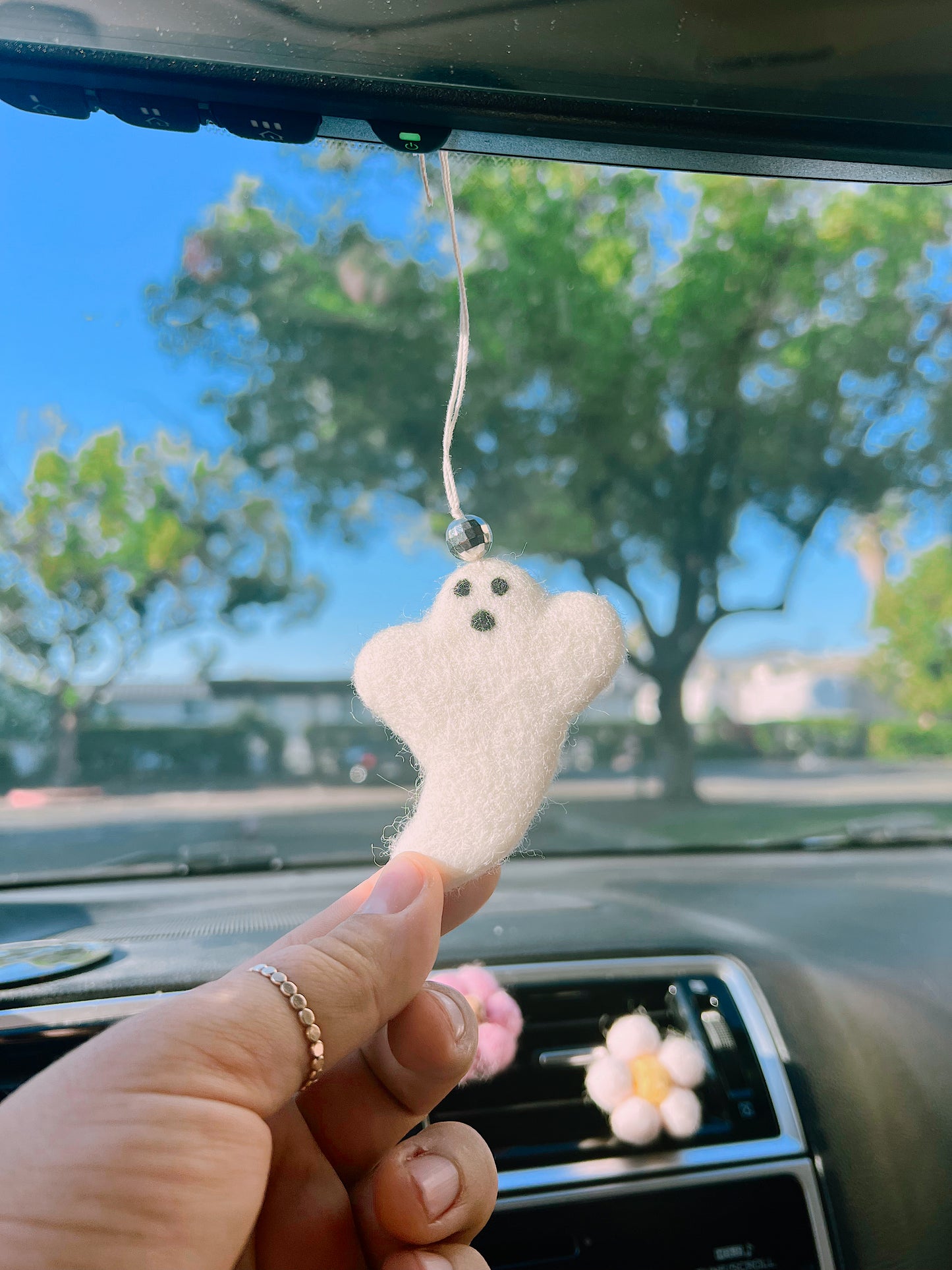Ghostie Car Mirror Hanger