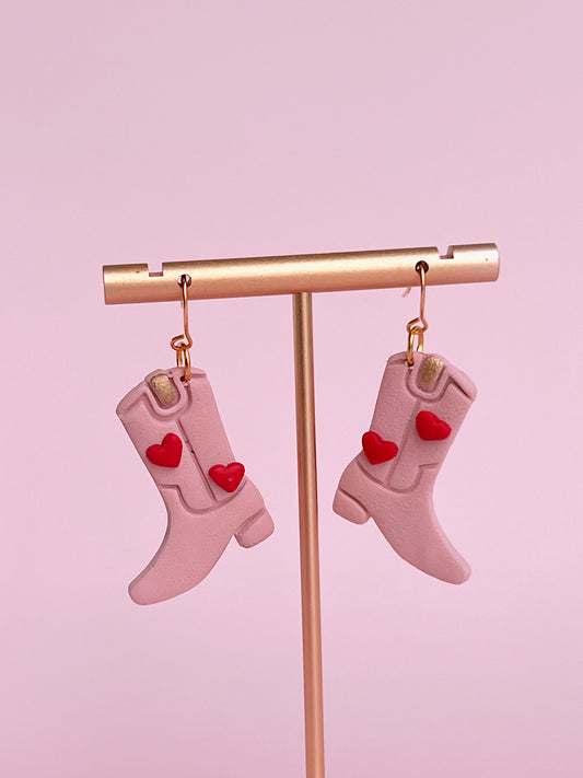 Lover Boots Polymer Clay Earrings