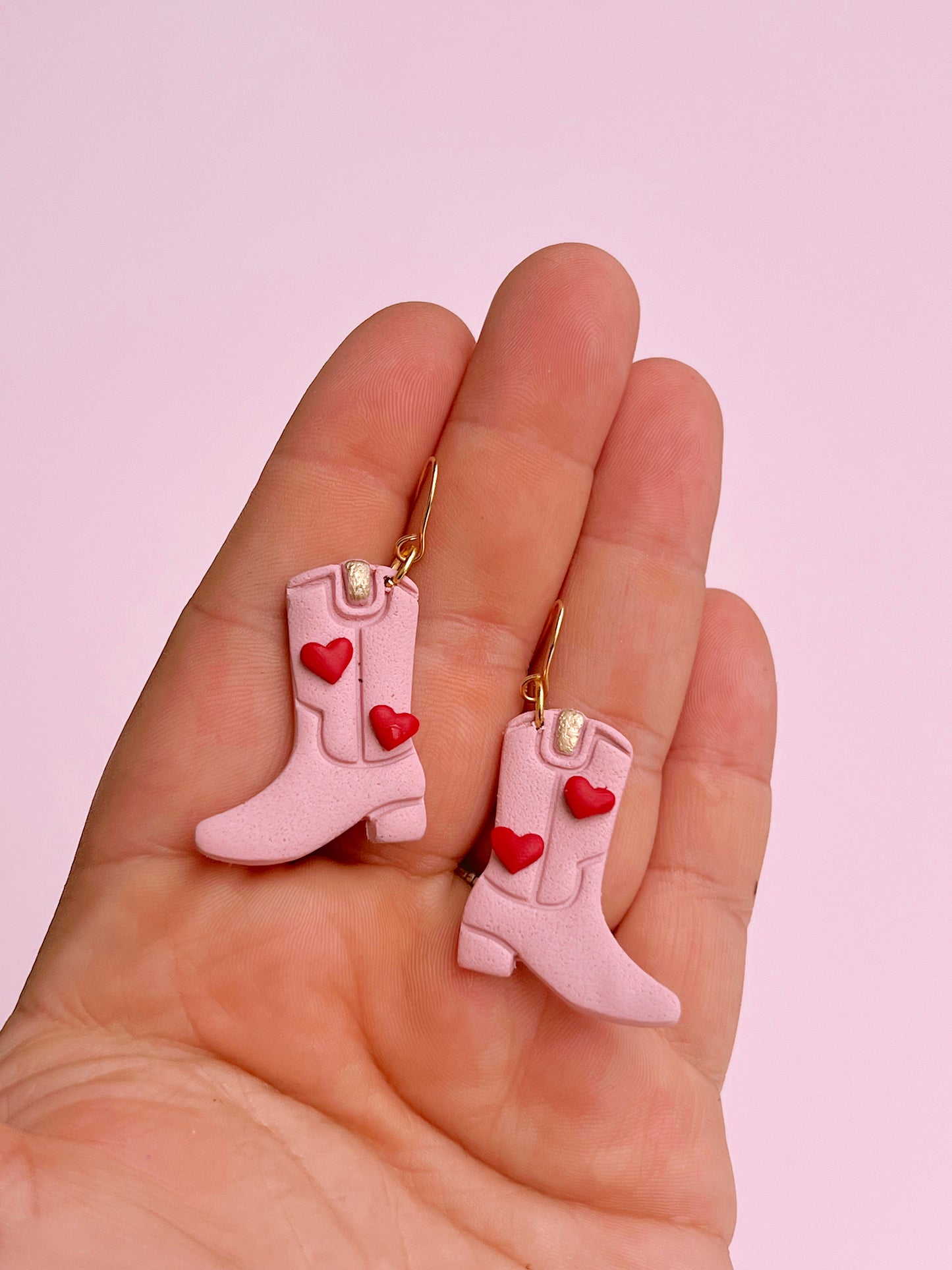 Lover Boots Polymer Clay Earrings