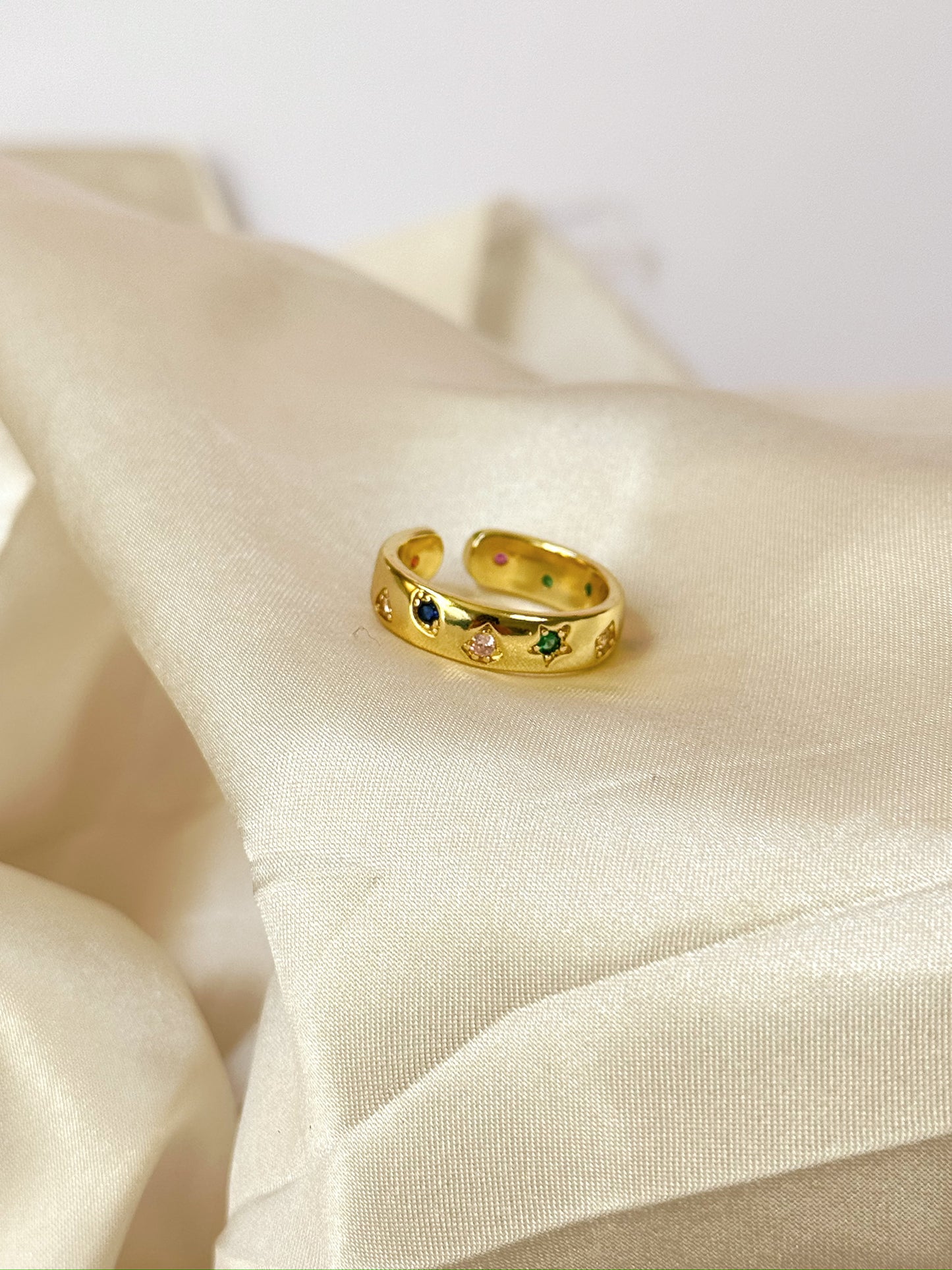 Bejeweled Gold Ring
