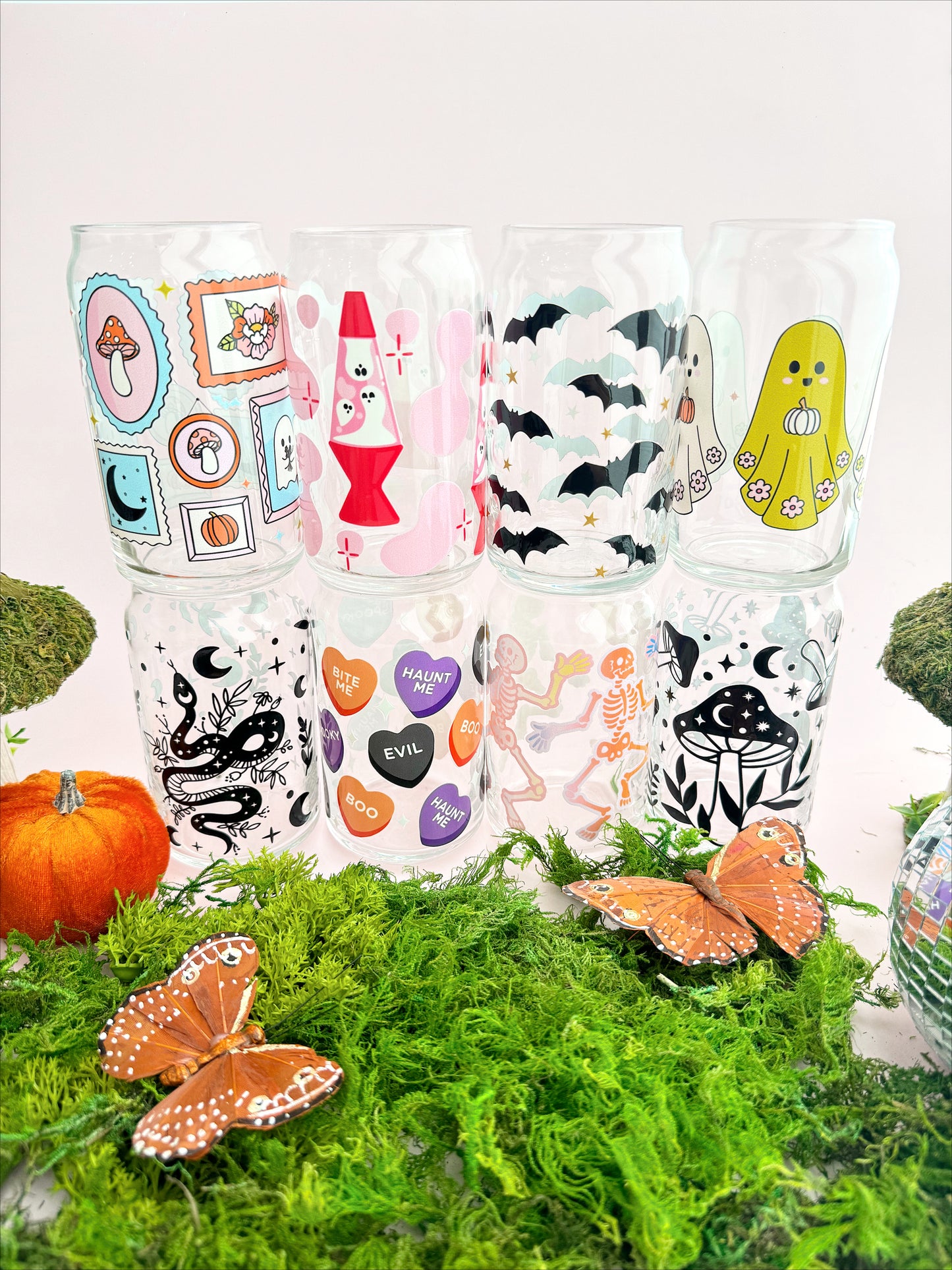 Lava Lamp Ghost Glass Cup