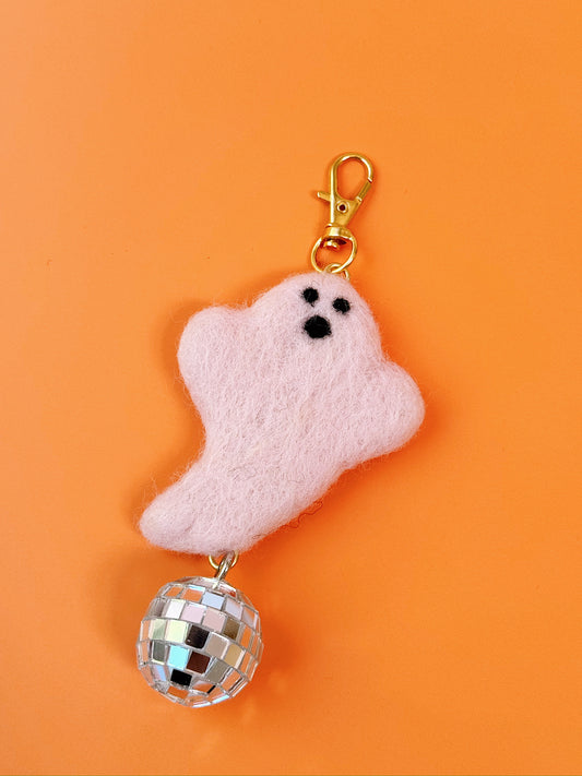 Disco Ghost Bag Charm