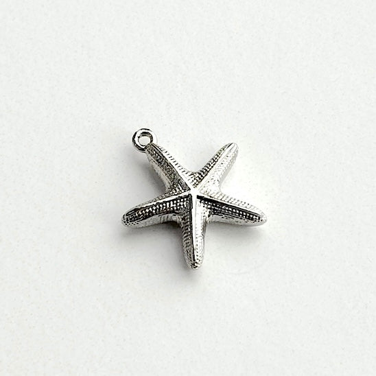 Starfish Silver Charm