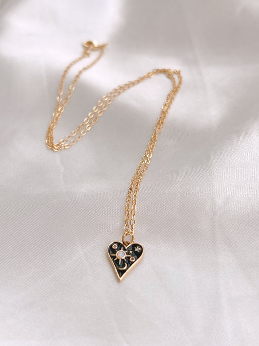 Deep Space Gold-Plated Pendant Necklace