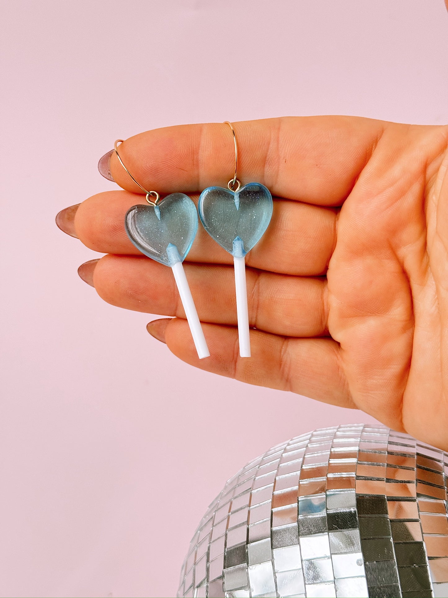 Such A Sucker Glitter Lollipop Hoops