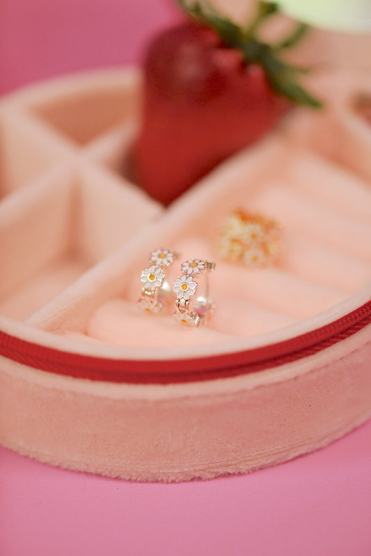 Daisy Hoops (Gold + Silver)
