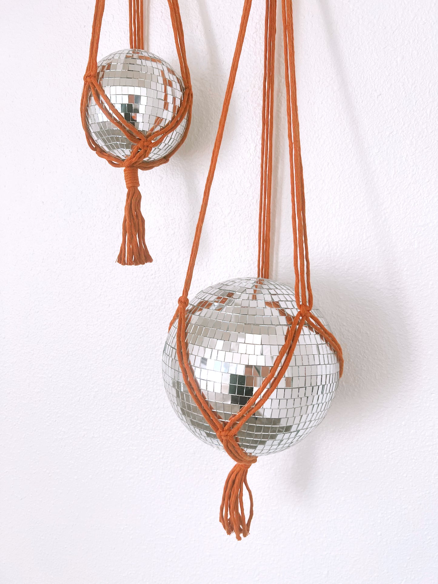 Disco Ball Hangers - Burnt Orange