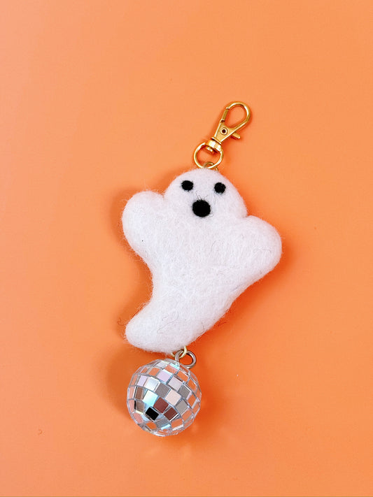 Disco Ghost Bag Charm