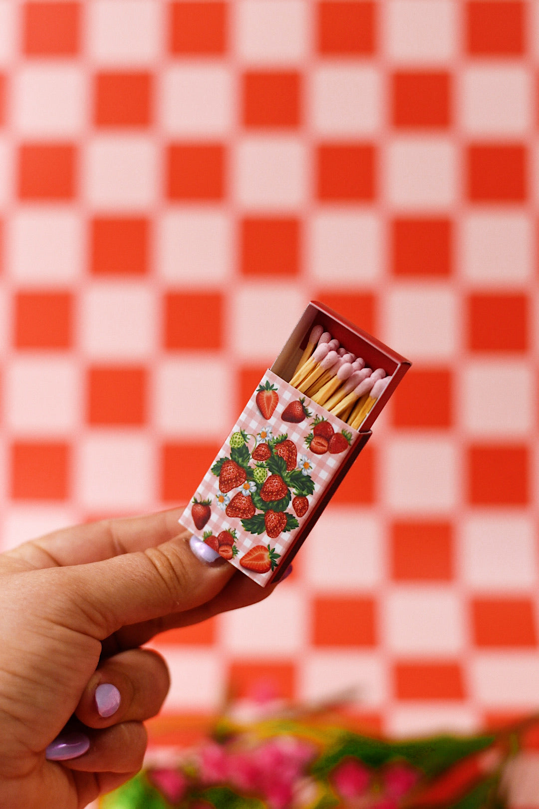 Strawberry Picnic Matchbox