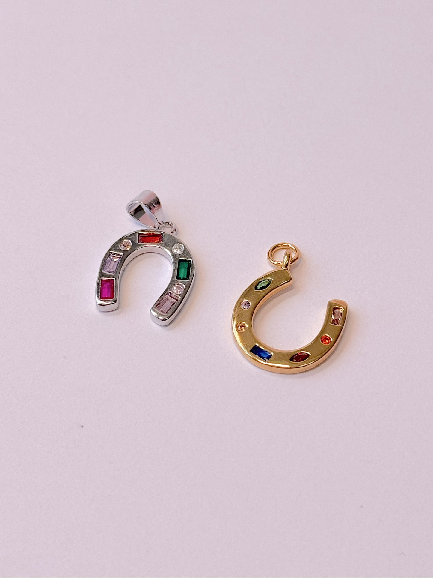 Bejeweled Horseshoe Charm
