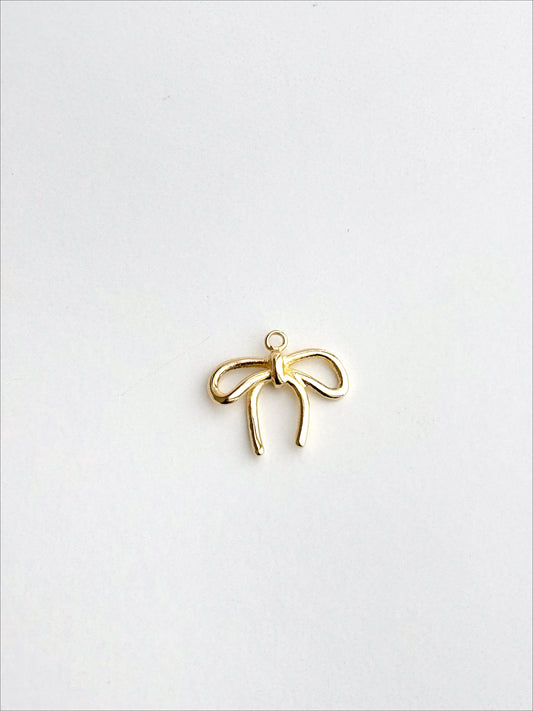 Ribbon Charm (Gold + Silver)